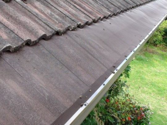 aluminium gutter guard tile roof