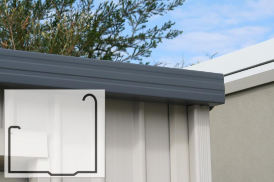 patio gutter Colorbond gutter patio profile